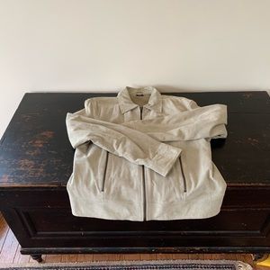 Vintage off-white suede jacket